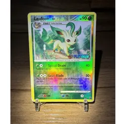 Pokemon TCG Leafeon 24/100 Platinum Holo Rare Stage 1 90 HP 2008 - Image 2