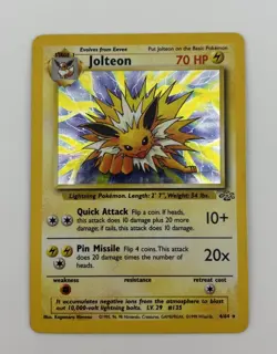 Pokemon TCG -1999 WOTC Jungle Set- Jolteon 4/64 Holo Rare - Image 3