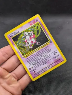 Mr Mime 6/64 Jungle Set Holo Rare Pokemon WOTC Played - Image 2