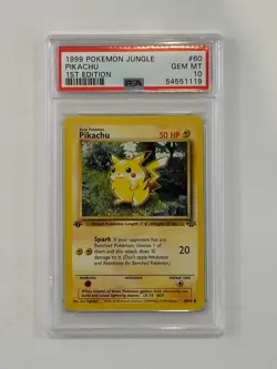 Pokemon 1999 Jungle 1st Edition - PIKACHU 60/64 - PSA 10 - Perfect! - Image 2