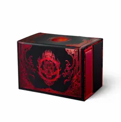 SleeveChief Blood Oni Deck Box 150+ Sleeved Cards Magnetic Dice Tray PU Leather - Image 1