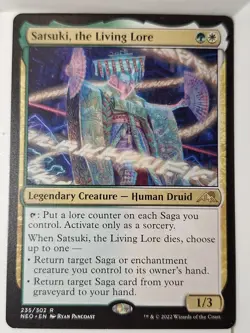 Satsuki, The Living Lore - Kamigawa: Neon Dynasty- Magic the Gathering MTG Nice! - Image 1