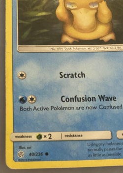 Psyduck 40/236 Cosmic Eclipse Common Pokemon TCG LP 2019 Free Shipping - Image 3