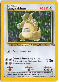 Kangaskhan 5/64 Holo Rare Jungle Pokemon MP - Image 1