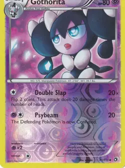 GOTHORITA REVERSE-HOLO 71/113 POKEMON BLACK AND WHITE LEGENDARY TREASURES - Image 1