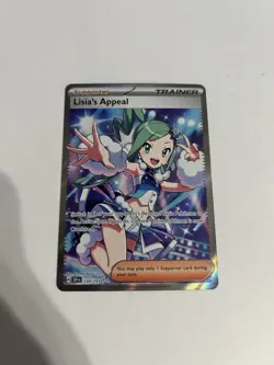 Pokemon TCG Lisia's Appeal 246/191 SV08 Surging Sparks SIR Full Art Holo - Image 3