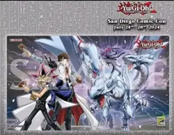 SDCC 2024 Exclusive Konami Yu-Gi-Oh Yugi Kaiba Dragon Master Magia Playmat - Image 1