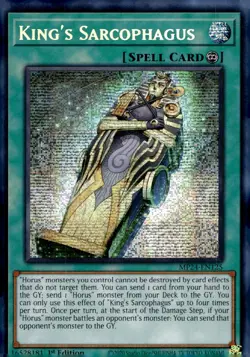 Yu-Gi-Oh! King's Sarcophagus 1st Ed. MP24-EN125 25th Prismatic Secret Rare NM x1 - Image 1