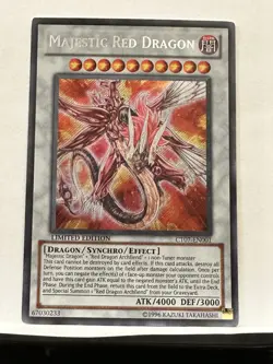 Majestic Red Dragon CT07-EN001 2010 Collectors Tins Secret Rare - Image 1