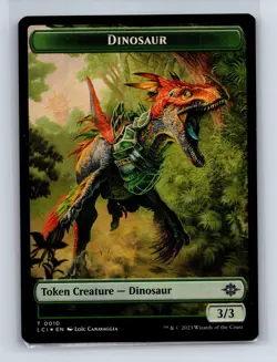 The Lost Caverns of Ixalan #10 Dinosaur Token (0010) - Image 1