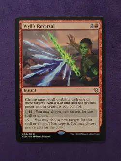Wyll's Reversal 209 Commander Legends: Battle for Baldur's Gate MTG NM - Image 1