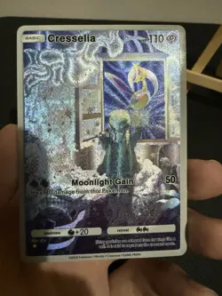Cresselia Ex Pokemon Pocket Card TCG DISPLAY ART CARD - Image 1