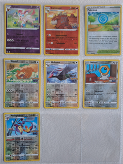 Lotto 7 Carte Pokemon Set POKEMON GO - GO - REVERSE - ITA - MINT - Image 1
