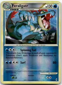 Feraligatr 25/95 Rare Call of Legends Pokemon Reverse Holo Near Mint - Image 1