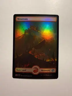 Mountain (285) - Full Art 285 MTG The Brothers' War Foil - Image 1