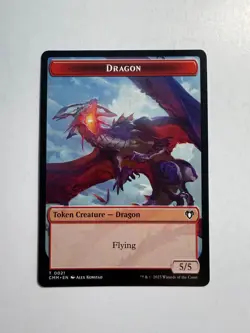 Elemental/Dragon Double-Sided Token 24/21 MTG Commander Masters - Image 2