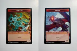 Elemental/Dragon Double-Sided Token 24/21 MTG Commander Masters - Image 3