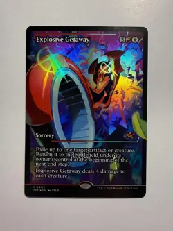 Explosive Getaway (Showcase) 403 MTG Aetherdrift Foil - Image 1
