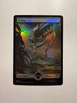 Swamp (283) - Full Art 283 MTG The Brothers' War Foil - Image 1
