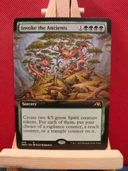 Invoke The Ancients (Extended) - Kamigawa: Neon Dynasty - Rare - NM/LP - MTG - Image 1