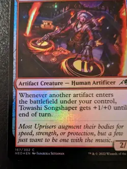 Towashi Songshaper 167/302 NEO Foil Common Kamigawa: Neon Dynasty MTG - Image 4