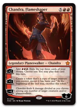 Chandra, Flameshaper #81 (NM) Foundations FDN Magic MTG - Image 1