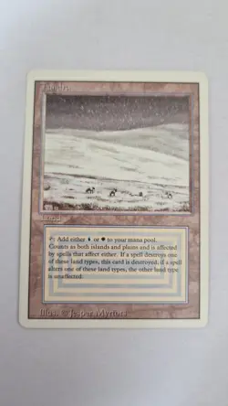 Tundra Magic Card Dual Land Revised MTG Reserved List - Image 1