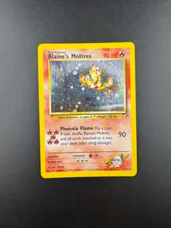 Pokemon Blaine’s Moltres Gym Heroes 1/132 Unlimited Rare - Image 1