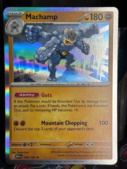 Machamp 068/165 Rare 151 Pokemon Holo Near Mint - Image 1