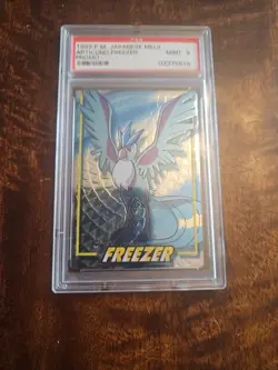 1999 Pokemon Japanese Meiji Articuno Freezer Promo PSA MINT 9 - Image 1