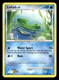 Lotad 92/132 Common Secret Wonders Pokemon LP - Image 1