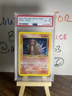 2001 Pokemon Neo Revelation ENTEI Holo 6/64 PSA 6 Ships FAST - Image 1