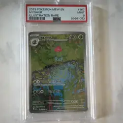Pokemon 2023 SV 151 Ivysaur 167/165 Illustration Rare Holo PSA 9 EN - Image 1