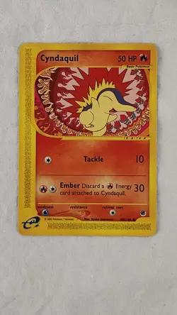 Pokemon 2002 TCG. Cyndaquil Expedition Base Set Card #105/165. Non Holo. - Image 4