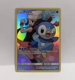 Pokemon TCG Cosmic Eclipse Piplup 239/236 Secret Rare Full Art Holo English - Image 1