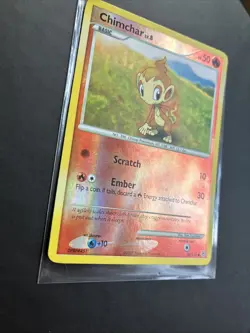 Pokemon TCG Chimchar Diamond & Pearl 76/130 Reverse Holo LP - Image 2