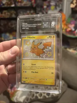 Pikachu 131/091 SV: Paldean Fates Holo Tag 8 Rare Pokemon - Image 5