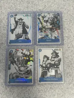 Bandai One Piece Card Game ST02 4-Card ALT ART Lot A.O. Squard LittleOars - Image 1