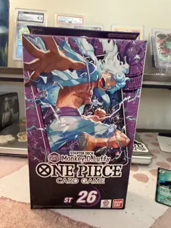 One Piece TCG: Purple/Black Monkey D. Luffy Starter Deck ST-26 Sealed English - Image 1