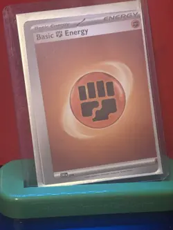 RARE. TWISTED Miscut Fighting Energy Pokemon TCG Card - Image 1