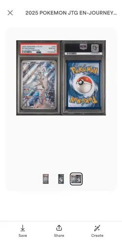 2025 POKEMON JTG EN-JOURNEY TOGETHER ILLUSTRATION RARE #167 N'S RESHIRAM PSA 10 - Image 1