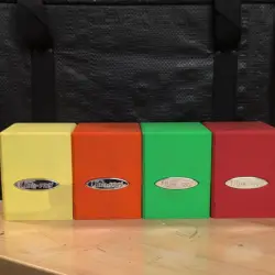 All 4 MTG Warhammer 40k Commander Decks. Dragon Shield Sleeves, Ultra-pro Cases - Image 1