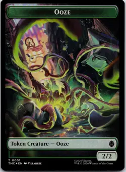 Ooze // Copy Double-Sided Token Commander: Teenage Mutant Ninja Turtles Foil NM - Image 1