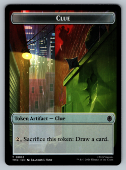 Ooze | Clue Double Sided Token NONFOIL - Teenage Mutant Turtles TMNT - MTG - Image 2
