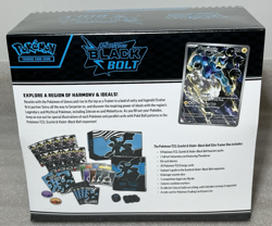POKEMON TCG Scarlet & Violet BLACK BOLT Elite Trainer Box etb Thundurus SEALED - Image 4