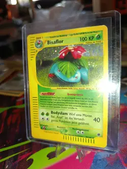 Bisaflor Vintage Pokemon Karte aus Expedition Holo Rare 30/165 Deutsch TCG WOTC - Image 2