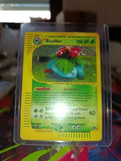 Bisaflor Vintage Pokemon Karte aus Expedition Holo Rare 30/165 Deutsch TCG WOTC - Image 4