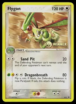 Pokemon Card - Flygon Nintendo Black Star Promos 025 Promo Winner - Image 1