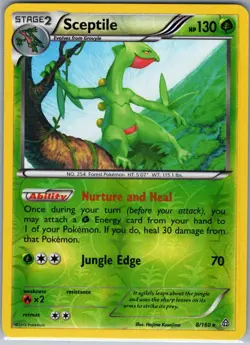 Sceptile 8/160 Reverse Holo XY - Primal Clash - Pokemon Card - NM - Image 1