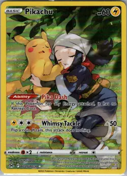 Pikachu TG05/TG30 SWSH11: Lost Origin Trainer Gallery - Pokemon Card - NM - Image 1